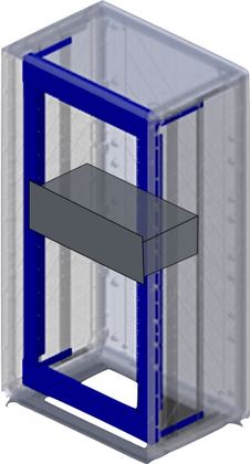 Рама 19", 12U для шкафов Conchiglia, настенный В=685 мм, напольный  В=715 мм