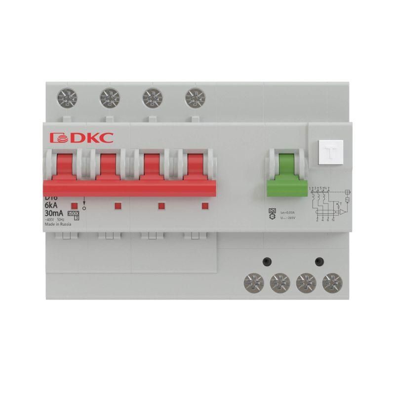 Выключатель автоматический дифференциального тока 4п C 40А 300мА 6кА тип A MDV63 YON MDV63-44C40-A