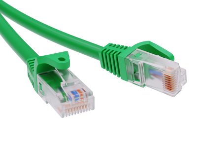 Патч-корд неэкранированный CAT5E U/UTP 4х2, LSZH, зелёный, 7.0м