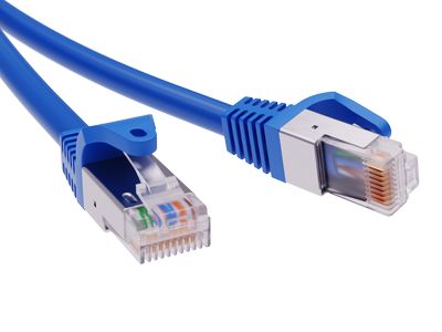 Патч-корд экранированный CAT6 F/UTP 4х2, LSZH, синий, 5.0м
