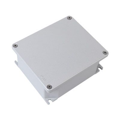 Коробка ответвительная алюминиевая окрашенная с силиконовымуплотнителем, tмон. И tэксп. = -60,  IP66/IP67, RAL9006, 90х90х53мм