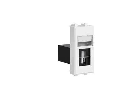 USB 2.0 розетка модульная, тип А-А, "Avanti", "Белое облако", 1 модуль