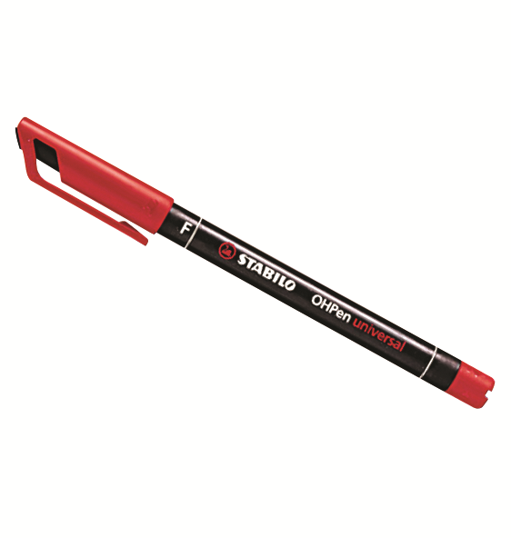 Перманентная шариковая ручка 1мм красный