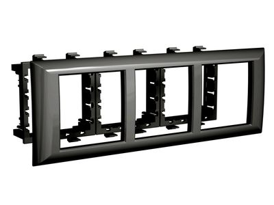 Рамка-суппорт "Avanti" для "In-liner Front", черный, 6 модулей