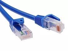 Патч-корд неэкранированный CAT5E U/UTP 4х2, LSZH, синий, 7.0м