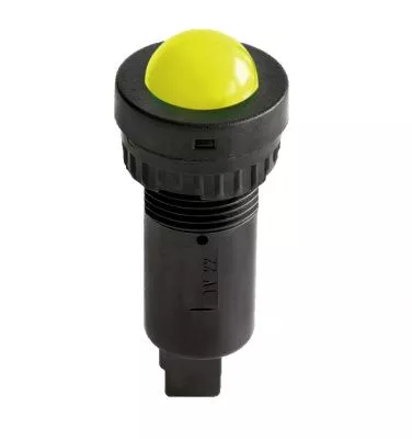 DKC - Индикатор сферический, штекерное подкл., уст.размер 22/30, круг., бел./жёлт., 230В,