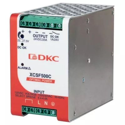 DKC - Источник питания "OPTIMAL POWER" 1ф 500Вт 10А 48В с ORing диодом DKC XCSF500D