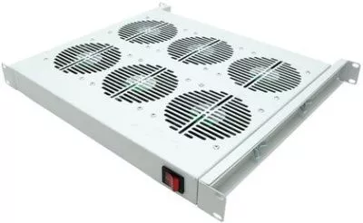 DKC - Вентиляторный модуль 19", 4 вент. с термостатом RAL 7035