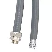 Металлорукав DN 50мм в гладкой EVA изоляции, Dвн 50,5 мм, Dнар 58,5, 25 м, цвет серый