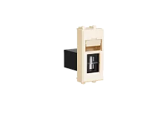 USB 3.0 розетка модульная, тип А-А, "Avanti", "Ванильная дымка", 1 модуль