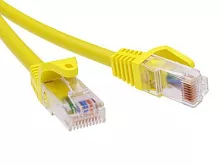 Патч-корд неэкранированный CAT5E U/UTP 4х2, LSZH, желтый, 5.0м