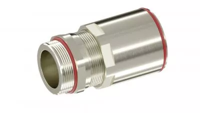 DKC - Взрывозащищенный кабельный ввод ANR под небронированный кабель в гладкой стальной трубе M50х1,5 D24-36мм. Никелированная латунь.IP66/68