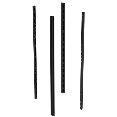 DKC - Стойки вертикальные, В=2000мм, без дополнительных креплений, 4шт RAL9005