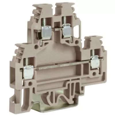 DKC - DAS.4(Ex)i, 2х уровневый проходной зажим синий 4 кв.мм