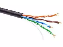 Информационный кабель неэкранированный U/UTP 4х2 CAT5E, PE, Черный