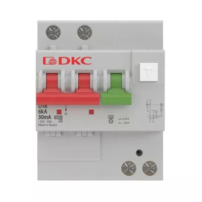 DKC - Выключатель автоматический дифференциального тока 2п C 10А 30мА 6кА тип A MDV63 YON MDV63-22C10-A
