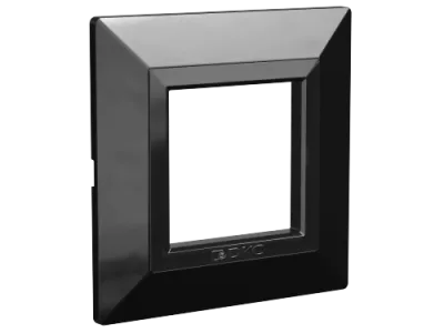 DKC - Рамка из металла, "Avanti", черная, 2 модуля