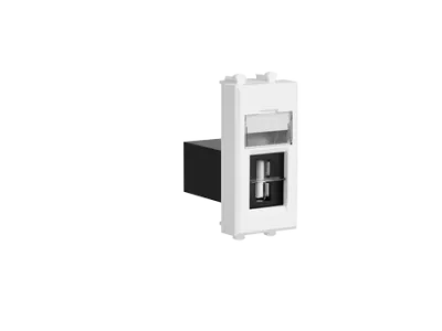 DKC - USB 2.0 розетка модульная, тип А-А, "Avanti", "Белое облако", 1 модуль