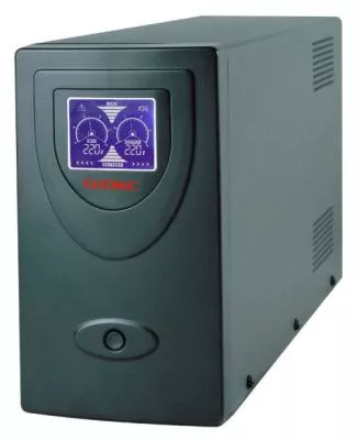 DKC - Линейно-интерактивный ИБП, Info, 2000VA/1200W, 2xIEC C13, 2xSchuko, USB + RJ45, LCD, 4x9Aч
