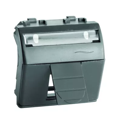 DKC - Адаптер для информационных разъемов Keystone, черный, 2мод.