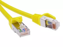 Патч-корд экранированный CAT6 F/UTP 4х2, LSZH, желтый, 7.0м