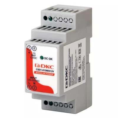 DKC - Источник питания "MODULAR POWER" 1ф 15Вт 1.2А 12В DKC XCSD1015W012VAA