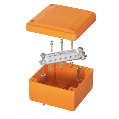 DKC - Коробка пластиковая FS с гладкими стенками и клеммниками, IP56,100х100х50мм, 6р, 450V,6A, 4мм.кв