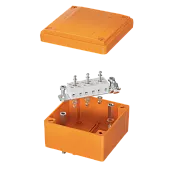 Коробка пластиковая FS с гладкими стенками и клеммниками, IP56,100х100х50мм, 5р, 450V,10A, 6мм.кв.