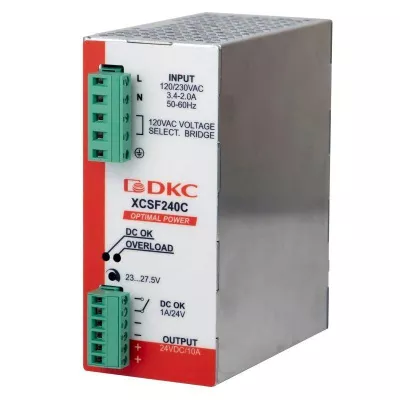 DKC - Источник питания "OPTIMAL POWER" 1ф 240Вт 5А 48В с ORing диодом DKC XCSF240DP