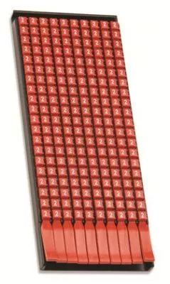 DKC - Маркер для кабеля сечением 1,5-2,5 мм пустой красный