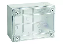 Коробка ответвит. с гладкими стенками и прозрачной крышкой, IP56, 150х110х70мм