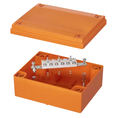 DKC - Коробка пластиковая FS с гладкими стенками иклеммникамиIP56,240x190x90мм,6р, 450V,32A,10мм.кв, нерж.контакт