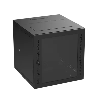 DKC - Навесной IT корпус 19" 12U (600х600х650) дверь стекло RAL9005