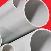 Труба ПВХ жёсткая атмосферостойкая д.50мм, лёгкая, 3м, цвет серый