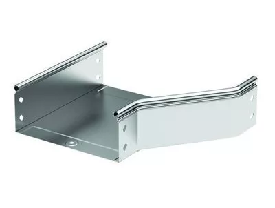 DKC - Переходник RRD правосторонний  300/200 H80 в комплекте с крепежнымиэлементами и соединительными пластинами, необходимыми для монтажа, цинк-ламельный