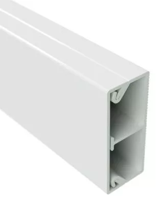 DKC - TMC 40/2x17 Миниканал с перегородкой белый (розница 8 м в пакете, 10 пакетов в коробке)