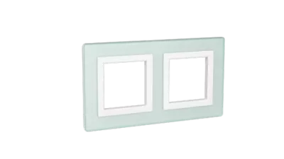 DKC - Рамка из натурального стекла, "Avanti", светло-зеленая, 4 модуля