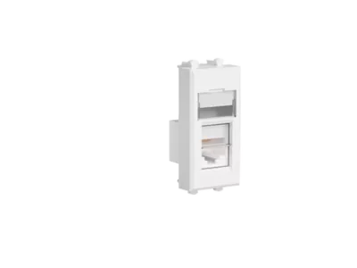 DKC - Компьютерная розетка RJ-45 модульная, кат.6, "Avanti", "Белое облако", 1 модуль