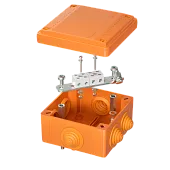 Коробка пластиковая FS с кабельными вводами и клеммниками, IP55,100х100х50мм, 4р, 450V,6A, 4мм.кв