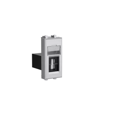 DKC - USB 3.0 розетка модульная, тип А-А, "Avanti", "Закаленная сталь", 1модуль