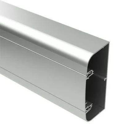 DKC - Алюминиевый кабель-канал 110х50 мм (с 1 крышкой), цвет серебристый металлик