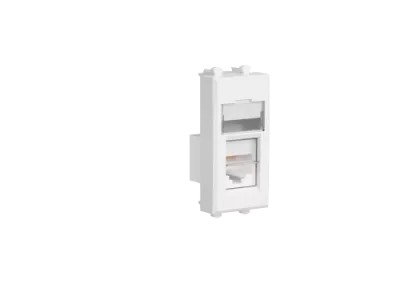 DKC - Компьютерная розетка RJ-45 модульная, кат.5е, "Avanti", "Белое облако", 1 модуль