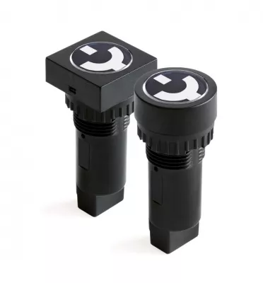 DKC - Индикатор положения выключателя, винт. подкл., уст.размер 22/30, круг., крас., 230В,