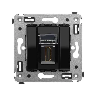 DKC - Розетка HDMI 1-м СП Avanti "Черный квадрат" тип А-А DKC 4402253