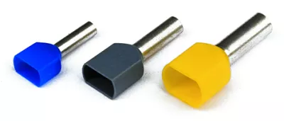 DKC - Наконечник-гильза двойная 14 мм с изолир.фланцем 10,00 кв.мм коричневый (НШВИ2)