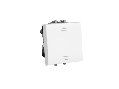 DKC - Инвертор одноклавишный модульный, "Avanti", "Белое облако", 2 модуля