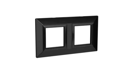 DKC - Рамка из металла, "Avanti", черная, 4 модуля