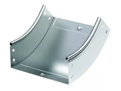 DKC - Угол CS 45 вертикальный внутр. 45° 400/50 в комплекте с крепежнымиэлементами и соединительными пластинами, необходимыми для монтажа, цинк-ламельный