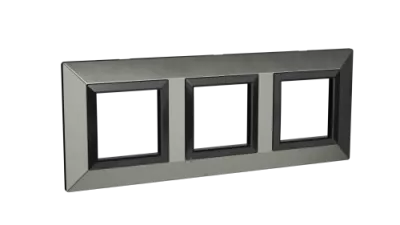 DKC - Рамка из металла, "Avanti",  никелированная, 6 модулей