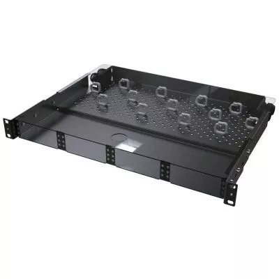 DKC - Патч-панель оптическая для установки 4 претерминированых кассет или адаптерных планок 1U черн. DKC RNMTP1U4M